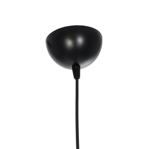 GloboStar® ELECTRA 203-0111 Μοντέρνο Κρεμαστό Φωτιστικό Καπέλο Μονόφωτο 1 x E27 IP20 Mαύρο Ύφασμα με Ασημί Μέταλλο - Μ30 x Π30 x Υ23cm
