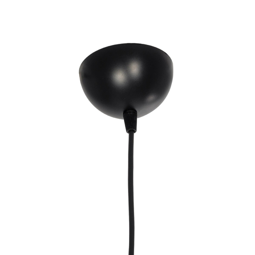 GloboStar® CLAIRIE 203-0132 Μοντέρνο Κρεμαστό Φωτιστικό Καπέλο Μονόφωτο 1 x E27 IP20 Καφέ Ύφασμα - Μ22 x Π22 x Υ93cm