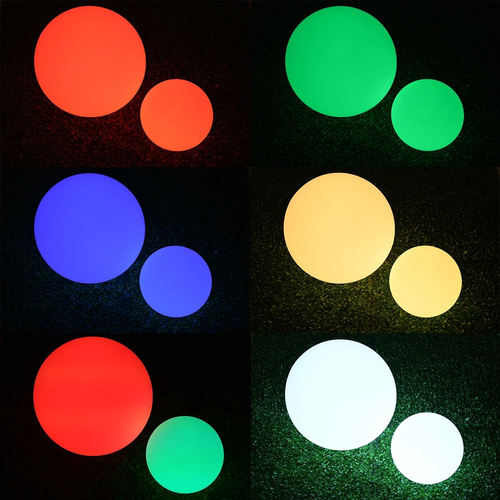 GloboStar® 85362 Ακρυλικό Φωτιστικό Μπάλα Εξωτερικού Χώρου - Πισίνας LED Globe 5W Φ20 Επαναφορτιζόμενο Μπαταρίας με Καλώδιο USB - Φορτιστή και Ασύρματο Χειριστήριο IR Αδιάβροχο IP68 Πολύχρωμο RGBW