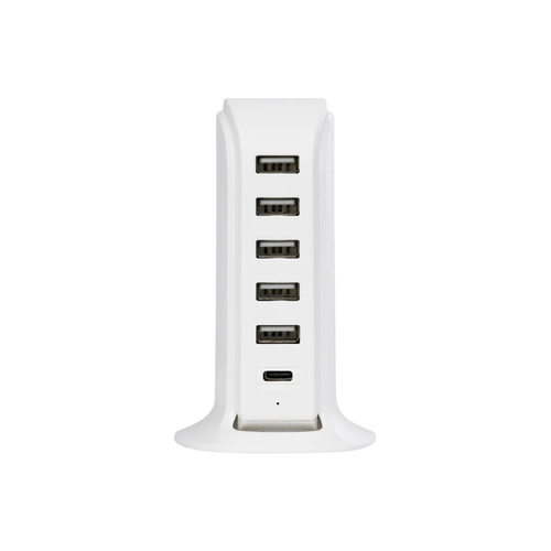 GloboStar® 79704 Επιτραπέζιος Φορτιστής Πολύμπριζο USB με 5 θύρες