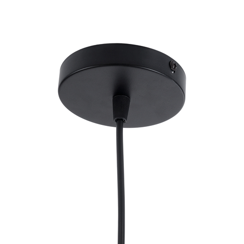 GloboStar® FEMINE 01011 Μοντέρνο Κρεμαστό Φωτιστικό Καμπάνα Σετ Πολύφωτο 4 x E27 IP20 Φιμέ Γυαλί με Μαύρο Μέταλλο - Μ70 x Π70 x Y24.5cm