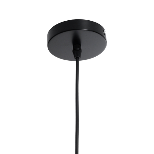 GloboStar® CARAVEL 01042 Vintage Κρεμαστό Φωτιστικό Καμπάνα Μονόφωτο 1 x E27 IP20 Μαύρο & Χρυσό Μέταλλο - Μ36 x Π36 x Υ10cm