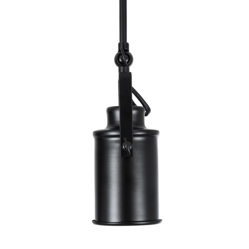 GloboStar® HOLLYWOOD 01154 Vintage Φωτιστικό Οροφής Ράγα Δίφωτο 2 x E27 IP20 Μαύρο Μέταλλο - Μ45 x Π15 x Υ40cm