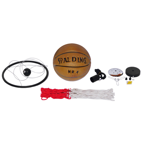 GloboStar® NBA 01027 Μοντέρνο Κρεμαστό Φωτιστικό Μπάλα Μονόφωτο 1 x E27 IP20 Μαύρο Μέταλλο με Πορτοκαλί & Μαύρο Γυαλί - Μ32 x Π32 x Υ58cm