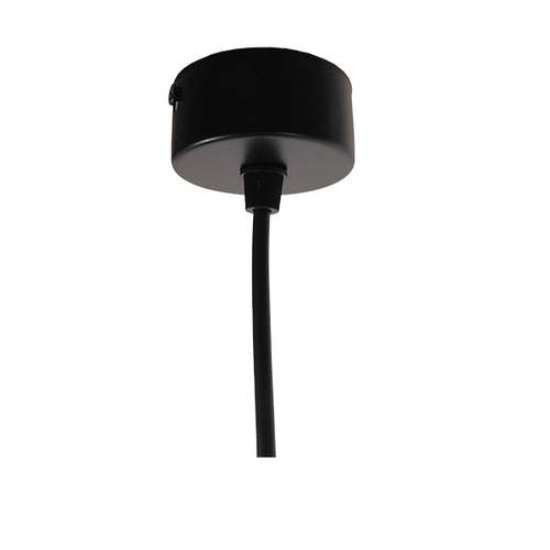 GloboStar® CANNON 01275 Μοντέρνο Κρεμαστό Φωτιστικό Κύλινδρος Μονόφωτο 1 x GU10 Μαύρο Μέταλλο - Μ6 x Π6 x Y20cm