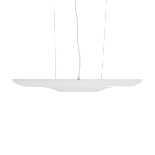 GloboStar® ESTERINA 01305 Μοντέρνο Κρεμαστό Φωτιστικό Ανάρτηση Δίφωτο 2 x E27 IP20 Λευκό & Χρυσό Μέταλλο - Μ60 x Π6 x Υ6cm