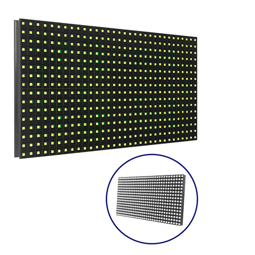 GLOBOSTAR® MODULCO 91102 Module Πλακίδιο Κυλιόμενης Ψηφιακής Επιγραφής/Οθόνης 32x16cm P10 LED 40W Nits ≥4500cd/㎡ DC 5V Αδιάβροχο IP65 Ψυχρό Λευκό 6000K - Μ32 x Π16 x Υ2cm - 2 Χρόνια Εγγύηση