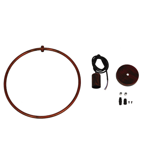 GloboStar® OMICRON 01579 Μοντέρνο Κρεμαστό Φωτιστικό Ανάρτηση Μονόφωτο 1 x E27 IP20 Χάλκινο Μέταλλο - Μ33 x Π4 x Υ33cm