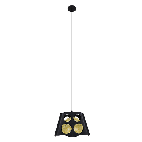 GloboStar® CARTER 00962 Μοντέρνο Κρεμαστό Φωτιστικό Πλέγμα Μονόφωτο 1 x E27 IP20 Μαύρο Μέταλλο με Μπεζ Σχοινί - Μ28 x Π28 x Υ22cm