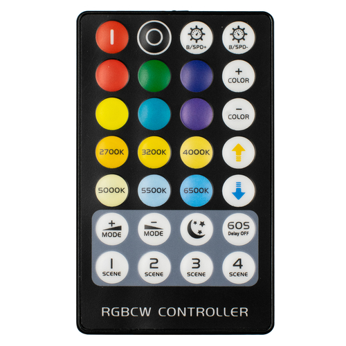 GloboStar® 73427 Ασύρματος LED RGBW + WW Controller με Χειριστήριο RF 2.4Ghz DC 5-24V Max 144W