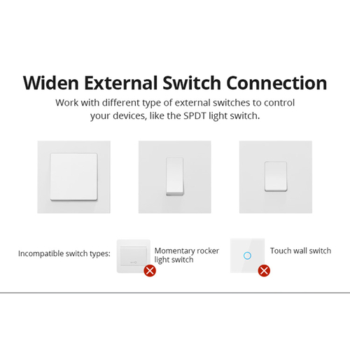 GloboStar® 80045 SONOFF ZBMINI-R3 - Zigbee Wireless Smart Switch Two Way Dual Relay - 2 Output Channel