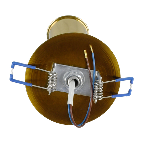 GloboStar® SARA 00852 Μοντέρνο Φωτιστικό Οροφής Σποτ Μονόφωτο 1 x E27 IP20 Χρυσό Μέταλλο - Μ8 x Π8 x Υ8.5cm