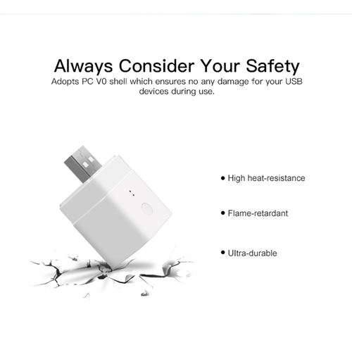 GloboStar® 80014 SONOFF MICRO-R2 - Wi-Fi Smart Switch 5V USB Smart Adaptor