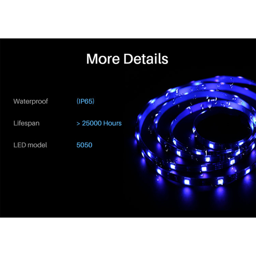 GloboStar® 80024 SONOFF L1-5M-EU-GR-R2 - Wi-Fi Smart RGB LED Light Strip SET 5M Waterproof IP65