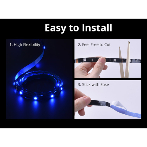 GloboStar® 80026 SONOFF L2-LITE-5M-EU-GR-R2 - Wi-Fi Smart RGB LED Light Strip SET 5M
