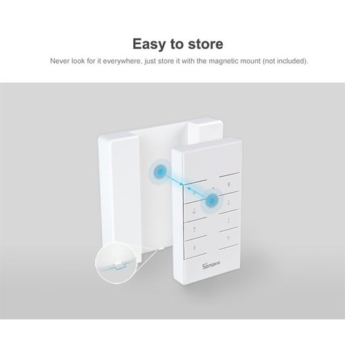 GloboStar® 80043 SONOFF RM433-BASE-R2 - Wall Base for RM433 Remote Controller