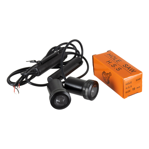 GloboStar® 81610 LANCIA Ghost Car Brand Logo Projector - Προτζέκτορας Προβολής Μάρκας Αυτοκινήτου LED CREE XHP35 3W 240lm 120° DC 12V IP20 Ψυχρό Λευκό 6000K