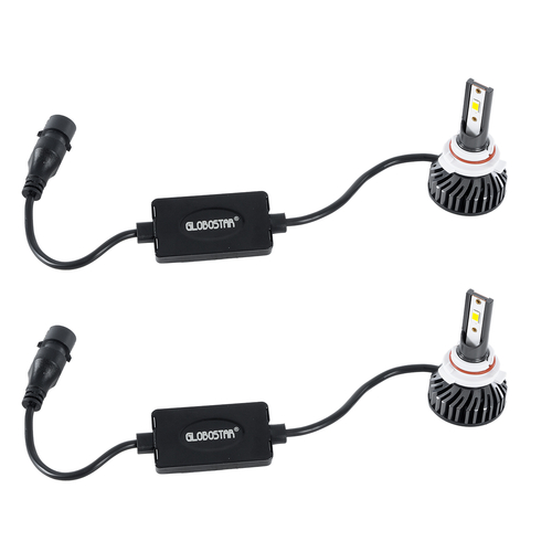 GloboStar® 82030 HB4 9006 F2 Line KIT Βασικού Φωτισμού Αυτοκινήτου & Φορτηγού 3rd Generation Can-Bus Series LED CREE CXB COB 30/60W 7000lm DC 12V Αδιάβροχο IP65 Ψυχρό Λευκό 6000K