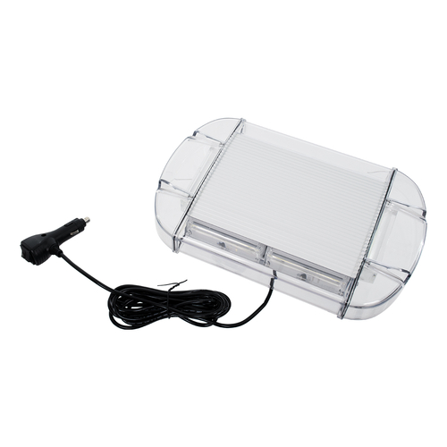 GloboStar® 85177 PRO Series Φάρος Σήμανσης Οχήματος Οδικής Βοήθείας για Αυτοκίνητα & Φορτηγά 6 Προγραμμάτων Φωτισμού STROBE LED COB 60W DC 10-30V Αδιάβροχος IP66 Πορτοκαλί