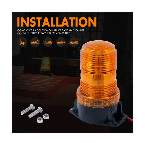 GloboStar® 85195 PRO Series Φάρος Ασφαλείας για Περονοφόρα - Κλαρκ - Αυτοκίνητα & Φορτηγά STROBE LED SMD 5730 40W DC 10-110V Αδιάβροχος IP65 Πορτοκαλί GloboStar® 85195 PRO Series Φάρος Ασφαλείας για Περονοφόρα - Κλαρκ - Αυτοκίνητα & Φορτηγά STROBE LED SMD 5730 40W DC 10-110V Αδιάβροχος IP65 Πορτοκαλί