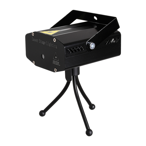 GloboStar® 85819 Διακοσμητικό Φωτιστικό Ειδικών Εφέ CIRCLES DOT 3D LASER 30W AC 230V - με Διακόπτη On/Off - Sound Activated - Πρίζα Schuko IP20 Κόκκινο & Πράσινο