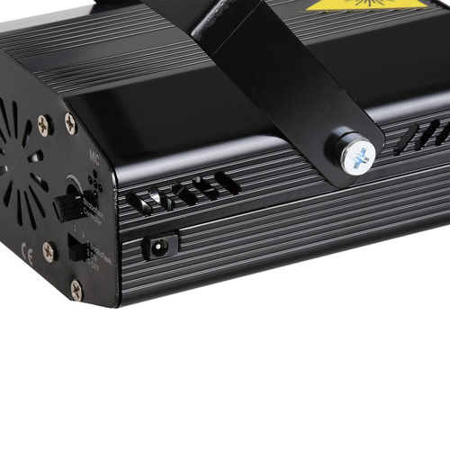 GloboStar® 85819 Διακοσμητικό Φωτιστικό Ειδικών Εφέ CIRCLES DOT 3D LASER 30W AC 230V - με Διακόπτη On/Off - Sound Activated - Πρίζα Schuko IP20 Κόκκινο & Πράσινο