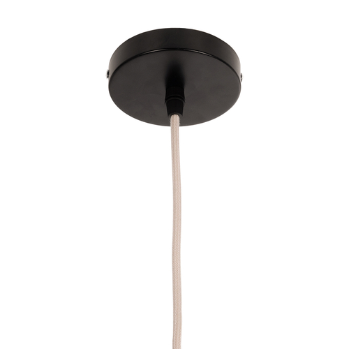 GloboStar® MEXICO 00719 Boho Κρεμαστό Φωτιστικό Ανάρτηση Μονόφωτο 1 x E27 IP20 Μπεζ Ξύλο - Μ65 x Π46 x Y30cm