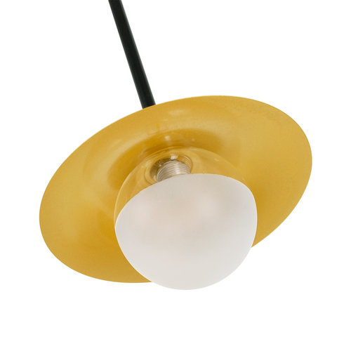 GloboStar® JOLIET 00778 Μοντέρνο Φωτιστικό Οροφής Πλέγμα Δίφωτο 2 x G9 IP20 Μαύρο & Χρυσό Μέταλλο - Μ93 x Π20 x Υ100cm