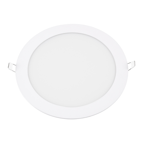 GloboStar® 60189 Χωνευτό LED Panel Φ22cm 20W 2120lm 120° AC 220-240V IP20 Φ22.2 x Υ1.9cm Φυσικό Λευκό 4500K - 3 Years Warranty