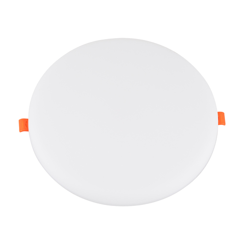 GloboStar® 60192 Χωνευτό LED Panel FrameLess Φ22cm 33W 3492lm 180° AC 220-240V IP20 με Σύστημα Ρυθμιζόμενης Τρύπας Κοπής από 3.5εκ έως 20.5εκ - Φ22.2 x Υ2cm Φυσικό Λευκό 4500K - 3 Years Warranty