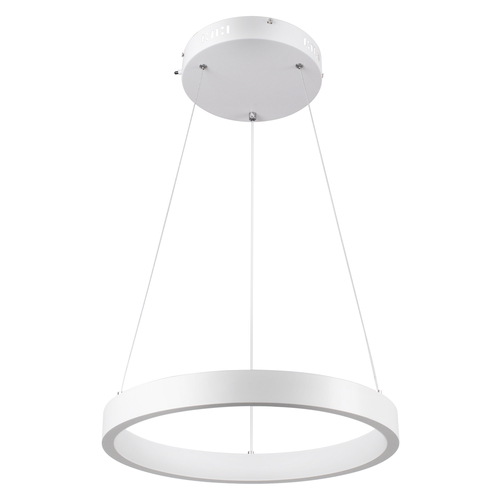 GloboStar® NEMESIS 61156 Κρεμαστό Φωτιστικό Δαχτυλίδι-Κύκλος LED CCT 30W 3513lm 360° AC 220-240V - Εναλλαγή Φωτισμού μέσω Τηλεχειριστηρίου All In One Ψυχρό 6000k+Φυσικό 4500k+Θερμό 2700k Dimmable Φ40cm - Λευκό - 3 Years Warranty