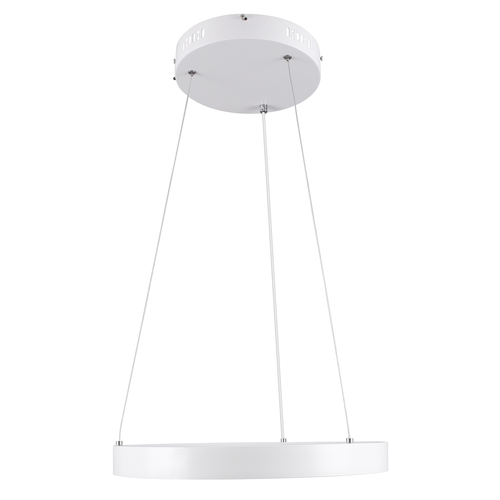 GloboStar® NEMESIS 61156 Κρεμαστό Φωτιστικό Δαχτυλίδι-Κύκλος LED CCT 30W 3513lm 360° AC 220-240V - Εναλλαγή Φωτισμού μέσω Τηλεχειριστηρίου All In One Ψυχρό 6000k+Φυσικό 4500k+Θερμό 2700k Dimmable Φ40cm - Λευκό - 3 Years Warranty