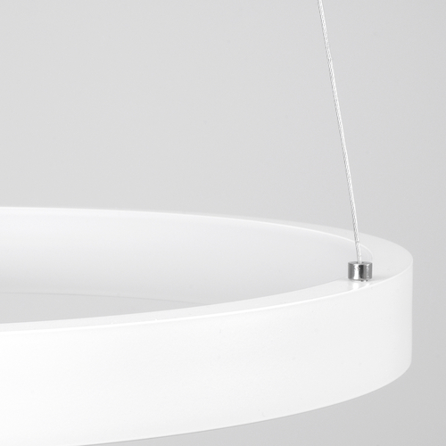 GloboStar® NEMESIS 61156 Κρεμαστό Φωτιστικό Δαχτυλίδι-Κύκλος LED CCT 30W 3513lm 360° AC 220-240V - Εναλλαγή Φωτισμού μέσω Τηλεχειριστηρίου All In One Ψυχρό 6000k+Φυσικό 4500k+Θερμό 2700k Dimmable Φ40cm - Λευκό - 3 Years Warranty
