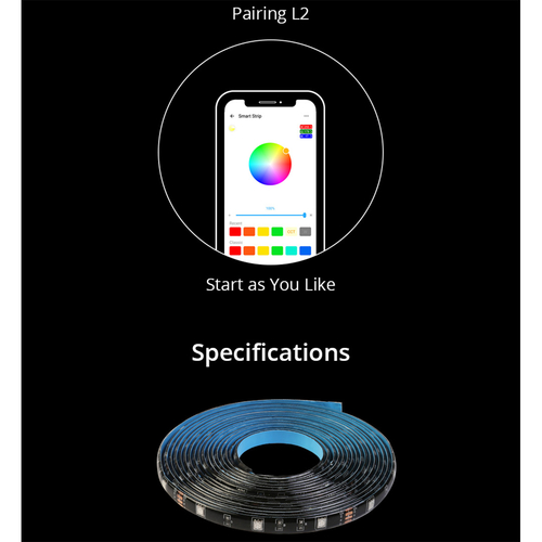 GloboStar® 80061 SONOFF L2 - Wi-Fi Smart RGB LED Light Strip Waterpoof IP65 - SET 5M