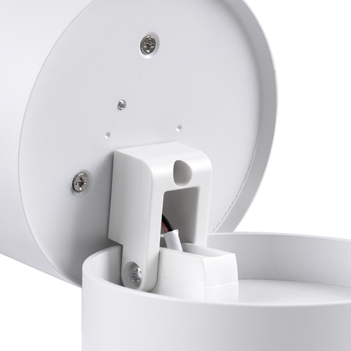 GloboStar® OMEGA-S 60299 Επιφανειακό LED Spot Downlight Φ10cm 12W 1500lm 36° AC 220-240V IP20 Φ10 x Υ10.5cm - Στρόγγυλο - Λευκό - Θερμό Λευκό 2700K - Bridgelux COB - 5 Years Warranty