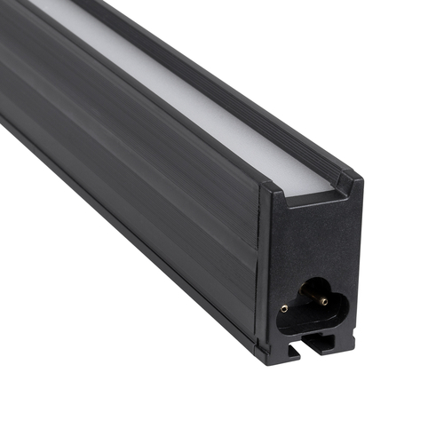 GloboStar® MARKET 61021-S Γραμμικό Φωτιστικό Οροφής Linear LED 18W 2200lm 60° AC 220-240V Μ120 x Π2 x Υ4cm Φυσικό Λευκό 4500K - Μαύρο - 3 Years Warranty