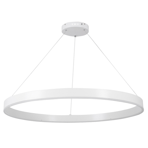 GloboStar® VENOM 61183 Κρεμαστό Φωτιστικό Δαχτυλίδι-Κύκλος LED CCT 75W 8818lm 120° AC 220-240V - Εναλλαγή Φωτισμού μέσω Τηλεχειριστηρίου All In One Ψυχρό 6000K+Φυσικό 4500K+Θερμό 2700K Dimmable Φ100cm - Λευκό - 3 Years Warranty