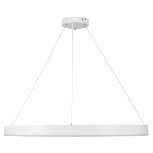GloboStar® VENOM 61183 Κρεμαστό Φωτιστικό Δαχτυλίδι-Κύκλος LED CCT 75W 8818lm 120° AC 220-240V - Εναλλαγή Φωτισμού μέσω Τηλεχειριστηρίου All In One Ψυχρό 6000K+Φυσικό 4500K+Θερμό 2700K Dimmable Φ100cm - Λευκό - 3 Years Warranty