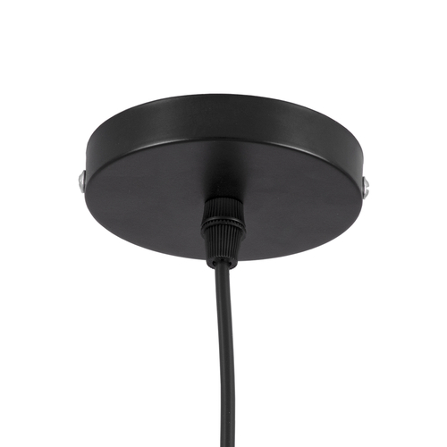 GloboStar® SOLANA 01301 Μοντέρνο Κρεμαστό Φωτιστικό Καμπάνα Μονόφωτο 1 x E27 IP20 Μαύρο & Χρυσό Μέταλλο - Μ30 x Π30 x Υ15cm