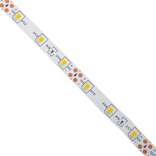 GLOBOSTAR® AVILA 90592 Ταινία LED 4.8W/m 260lm/m 120° DC 12V IP20 60 x SMD 3528 Chip/m Θερμό Λευκό 2700K Dimmable - Μ500 x Π0.8 x Υ0.2cm - Ρολό 5 Μέτρων - 2 Χρόνια Εγγύηση