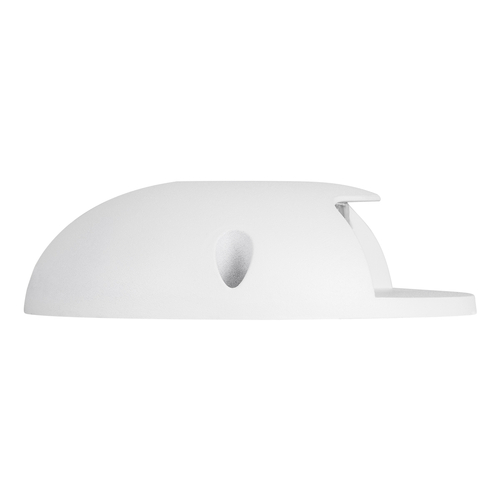 GLOBOSTAR® STEP-LUNA 90619 Αρχιτεκτονικό Φωτιστικό Διαδρόμου/Σκαλοπατιού LED 3W 330lm 10° DC 24V Αδιάβροχο IP65 Θερμό Λευκό 2700K Dimmable - Λευκό - Φ12 x Υ3cm - 3 Χρόνια Εγγύηση