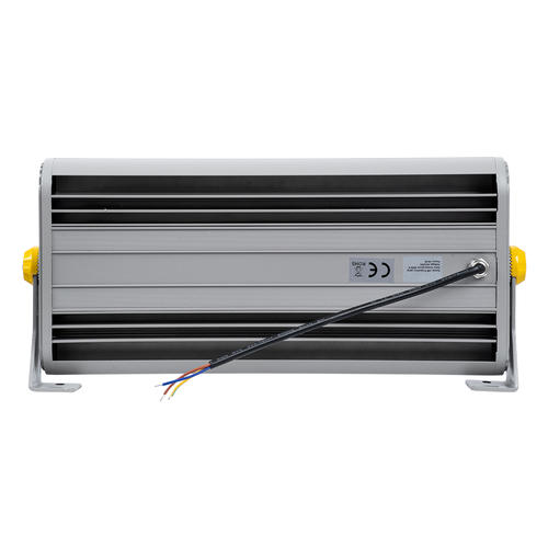 GloboStar® FLOOD-HENA 90640 Προβολέας Wall Washer για Φωτισμό Κτιρίων LED 48W 4320lm 30° AC 220-240V Αδιάβροχο IP65 Μ39 x Π6 x Υ17cm Θερμό Λευκό 3000K - Ασημί - 3 Years Warranty