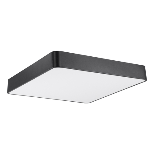 GloboStar® KAMALA 61208-P Κρεμαστή Πλαφονιέρα Οροφής LED CCT 75W 8625lm 120° AC 220-240V - Εναλλαγή Φωτισμού μέσω Τηλεχειριστηρίου All In One Ψυχρό 6000k+Φυσικό 4500k+Θερμό 2700k Dimmable Μ60 x Π60 x Υ8cm - Μαύρο - 3 Years Warranty