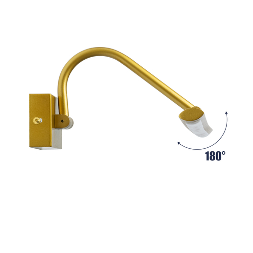 GloboStar® MIRA 60433 Μοντέρνο Φωτιστικό Τοίχου - Απλίκα Καθρέπτη Μπάνιου - Πίνακα LED 12W 1400lm 120° AC 220-240V IP44 Μ60 x Π20 x Υ13cm - Φυσικό Λευκό 4500K - Χρυσό - 3 Χρόνια Εγγύηση