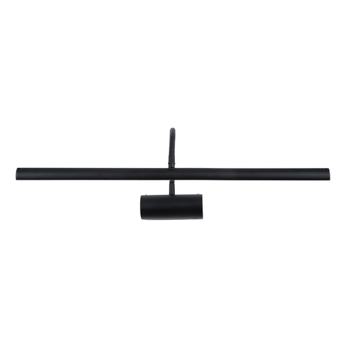 GloboStar® TROIS 60436 Μοντέρνο Φωτιστικό Τοίχου - Απλίκα Καθρέπτη Μπάνιου - Πίνακα LED 12W 1400lm 120° AC 220-240V IP44 Μ60 x Π24 x Υ18cm - Φυσικό Λευκό 4500K - Μαύρο - 3 Χρόνια Εγγύηση