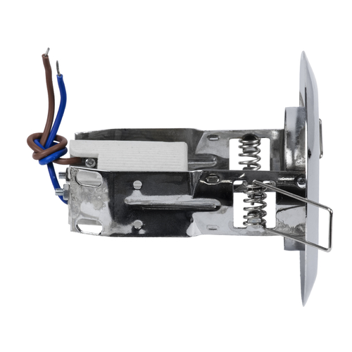 GloboStar® ALIBA 77843 Χωνευτή Στρογγυλή Μεταλλική Βάση Μπετού για Λάμπα R50 με Ντουί E14 AC 220-240V IP20 Φ9.2 x Υ9.5cm - Νίκελ - 5 Years Warranty
