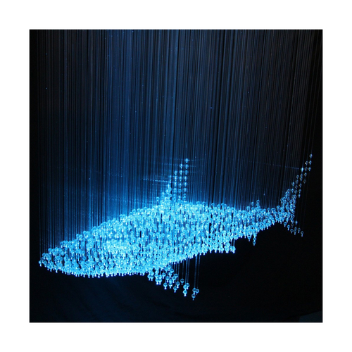 GloboStar® 79612 Μηχανή Οπτικής Ίνας Μονής Κεφαλής - Fiber Optic Light Machine Single Head LED 45W AC 220-240V με Ασύρματο Χειριστήριο RF 2.4Ghz Μ14 x Π26 x Υ8.5cm RGBW - 2 Years Warranty
