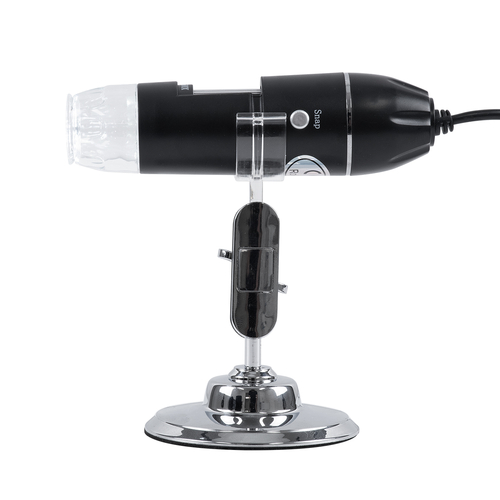 GloboStar® 79995 Digital Electron Microscope With 8 LED - Ψηφιακό Ηλεκτρονικό Μικροσκόπιο με 8 LED USB & Type-C Adapter DC 5v x1600 Zoom Mode - Video Camera 2MP 1600x1200 Φ3.5 x Υ12cm