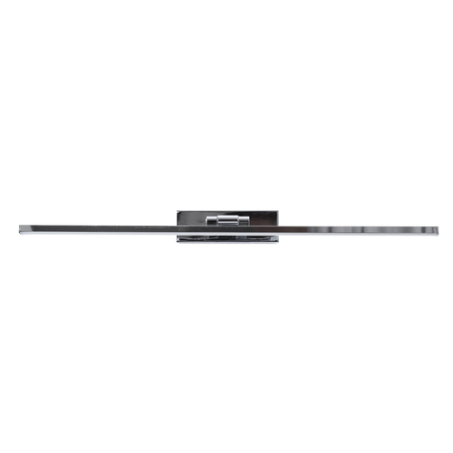 GloboStar® ELLIS 60445 Μοντέρνο Φωτιστικό Τοίχου - Απλίκα Καθρέπτη Μπάνιου - Πίνακα LED 12W 1400lm 120° AC 220-240V IP44 Μ60 x Π16 x Υ6cm - Φυσικό Λευκό 4500K - Χρώμιο Νίκελ - 3 Χρόνια Εγγύηση