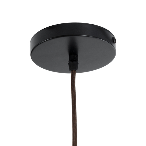 GloboStar® CUBA 01722 Boho Κρεμαστό Φωτιστικό Ανάρτηση Μονόφωτο 1 x E27 IP20 Καφέ Ξύλο - Μ63 x Π63 x Υ32cm